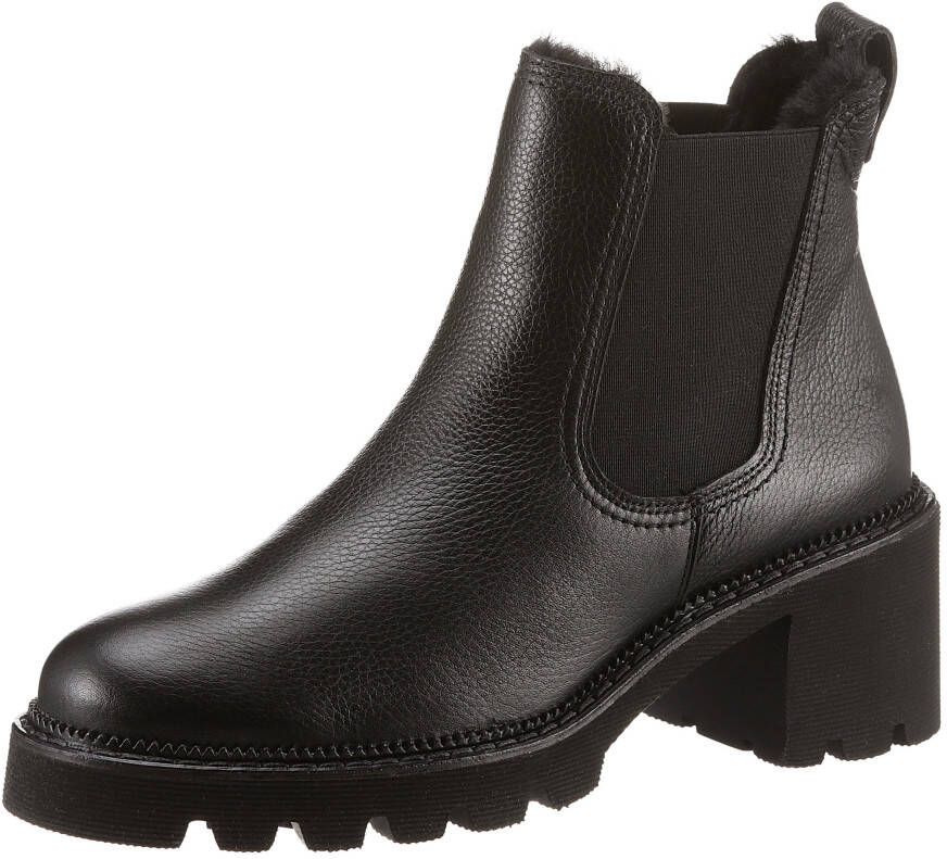 Paul Green Chelsea-boots winter ankle boots block heel with profile sole