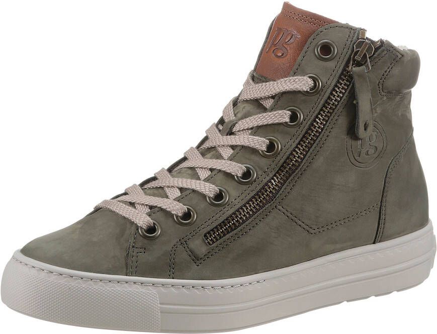 Paul Green Plateausneakers lace-up boots high top sneaker with practical outer zipper