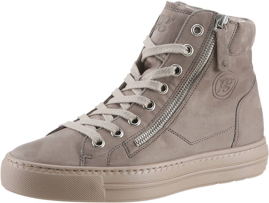 Paul Green Plateausneakers lace-up boots high top sneaker with practical outer zipper