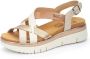 Pikolinos Beige Casual Leren Dames Sandalen Beige Dames - Thumbnail 5