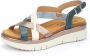 Pikolinos Comfortabele 'Palma' Sandalen Blue Dames - Thumbnail 4