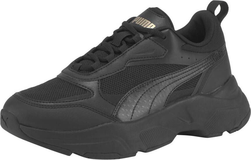 PUMA Cassia Dames Sneakers Black Gold - Foto 3