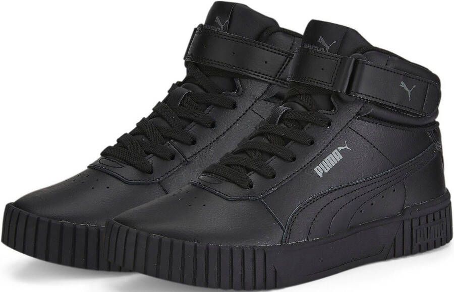 Puma Carina 2.0 Mid sneakers zwart Jongens Meisjes Imitatieleer Effen 36 - Foto 3