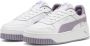 PUMA Carina Street Jr Meisjes Sneakers White-Pale Plum- Silver - Thumbnail 4