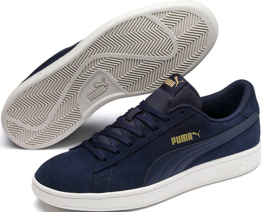 PUMA Smash V2 Sneakers Unisex Peacoat Team Gold Whisper White - Foto 3