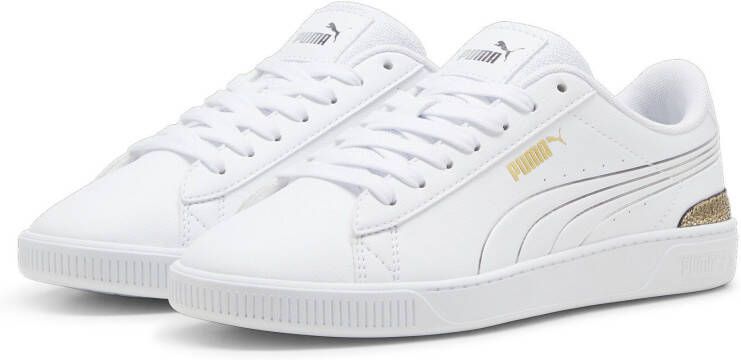 PUMA Vikky v3 Metallic Shine Dames Sneakers White- Gold- Silver