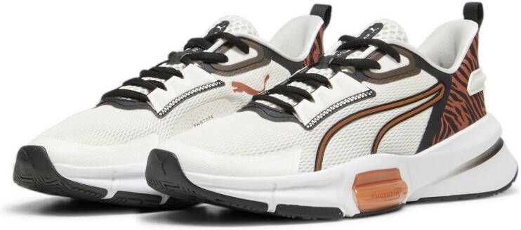 Puma PWRFrame Tr 3 Animal Remix fitness schoenen ecru zwart bruin - Foto 2