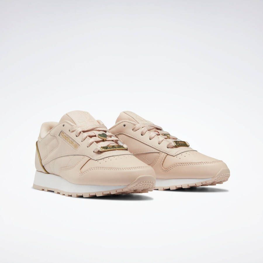 Reebok classic leather schoenen Soft Ecru Cloud White Acid Gold Met Dames