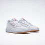 Reebok Club C 85 white light grey gum Wit Leer Lage sneakers Dames - Thumbnail 3