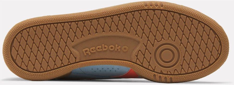 Reebok Classics Club C Grounds suède sneakers lichtblauw oranje - Foto 4