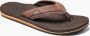 Bruin Tinten Cushion Teenslippers Zomer slippers Heren Bruin - Thumbnail 3