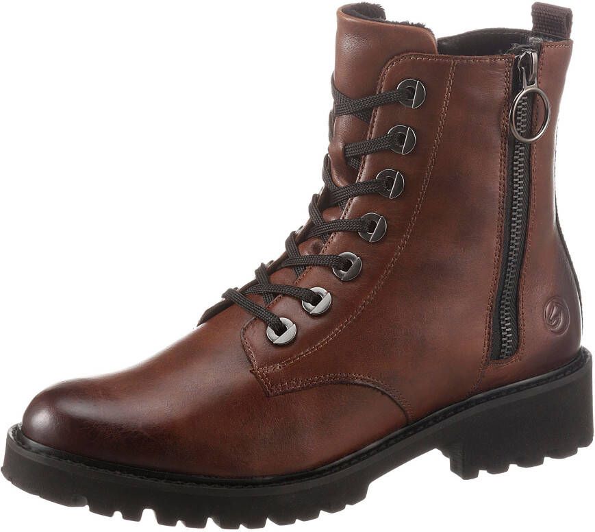 Remonte Hoge veterschoenen in stoere look