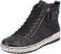 Remonte Plateausneakers vrijetijdsschoen high-top sneaker veterschoen met trendy siergesp - Thumbnail 1