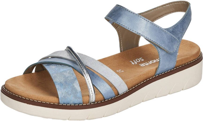 Remonte Sandalen sleehak zomerschoen sandalette met uitneembare zachte inlegzool