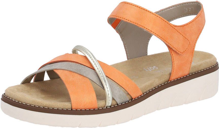 Remonte Sandalen wedgehak zomerschoen sandalette met uitneembare zachte inlegzool