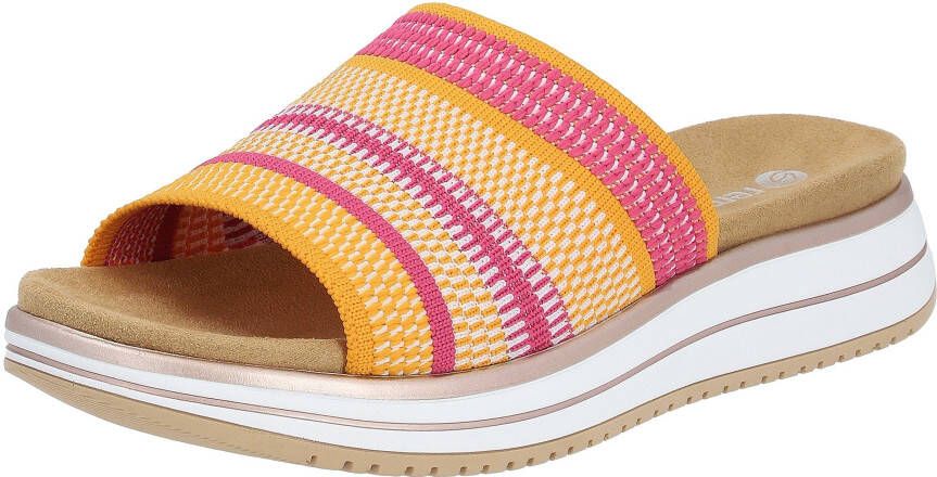 Remonte Slippers sleehak zomerschoen slippers met praktische elastiek