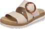 Remonte Slippers wedge heel summer shoe slippers with decorative buckle - Thumbnail 5