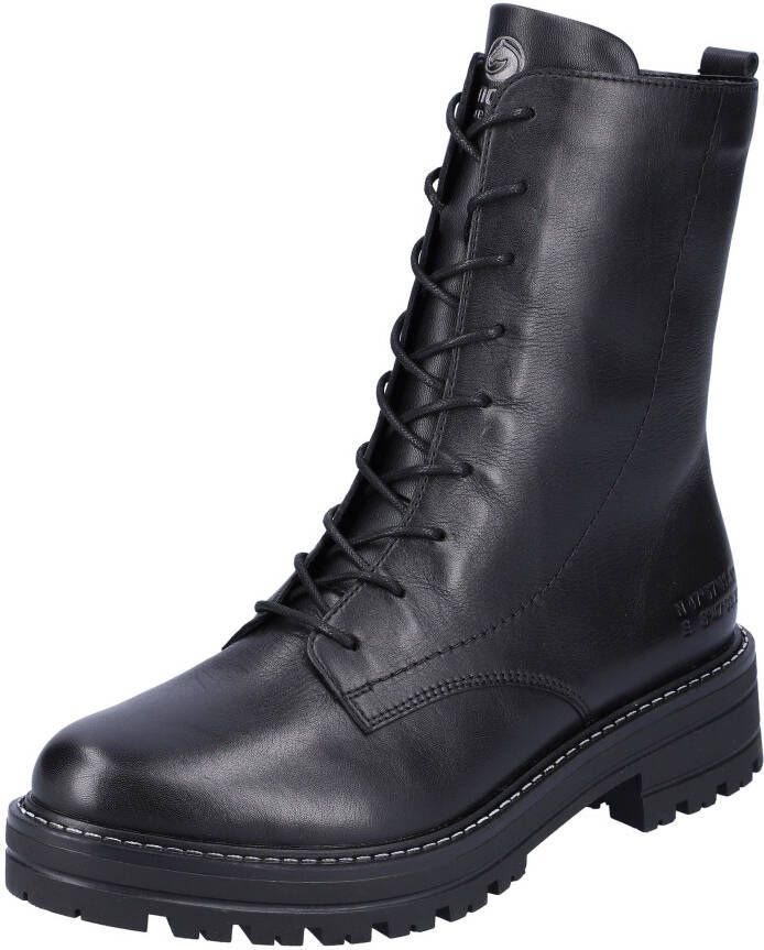 Remonte Veterlaarsjes blokhak veterschoenen chunky boots met contrast-raamstiksels