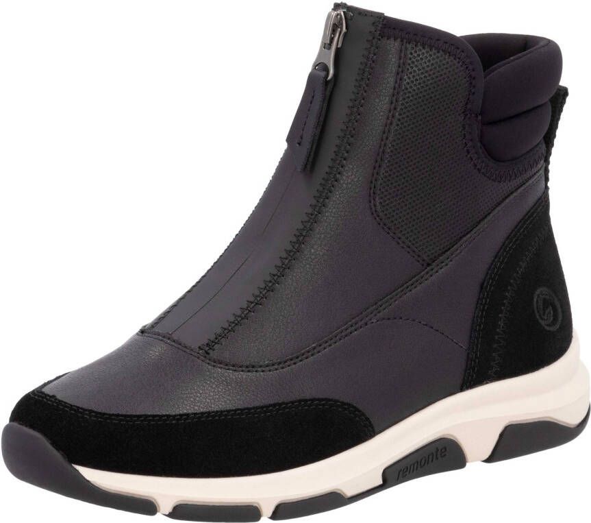 Remonte Winterlaarzen sleehak winterenkellaarsjes high top sneaker met schapenwol voering