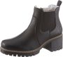 Rieker Chelsea-boots enkellaarsjes boots blokhak met structuur op het bovenmateriaal - Thumbnail 1