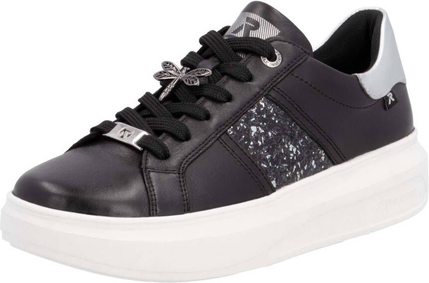 Rieker EVOLUTION Plateausneakers vrijetijdsschoen halfschoen veterschoen met contrast bies