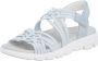 Rieker EVOLUTION Sandalen zomerschoen sandaal met elastische bandjes en klittenbandsluiting - Thumbnail 1