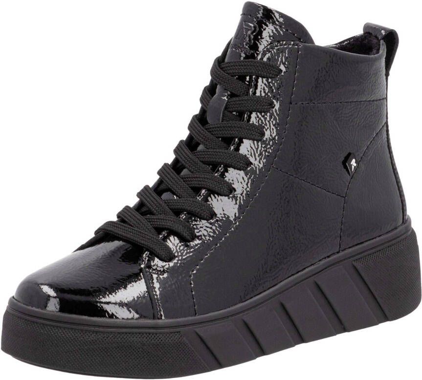 Rieker EVOLUTION Veterschoenen vrijetijdsschoen high top sneaker plateausneaker met rits