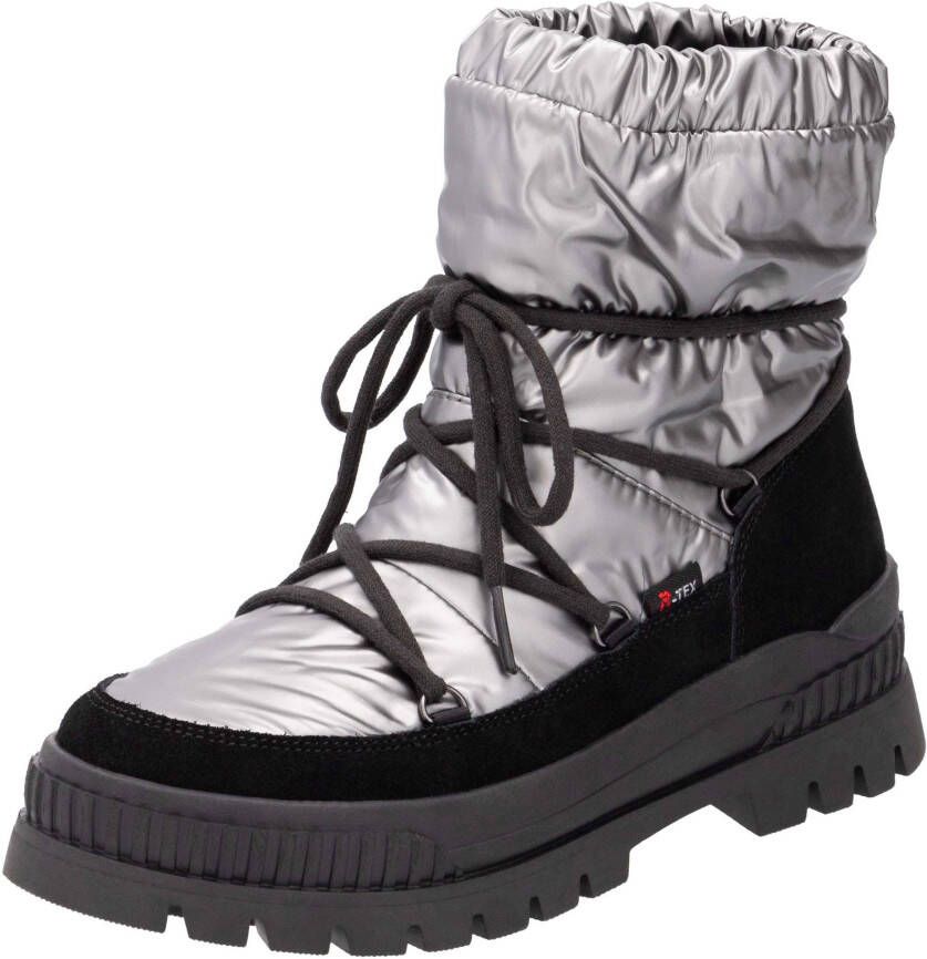 Rieker EVOLUTION Winterlaarzen snowboots veterschoenen met waterafstotende tex-membraan