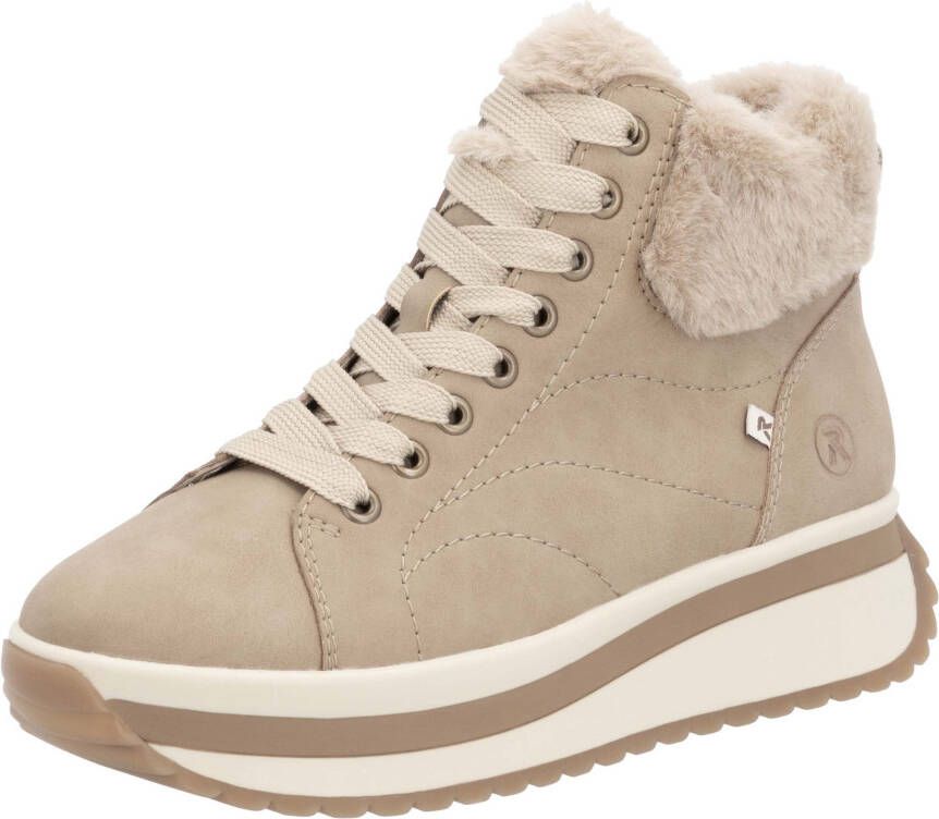 Rieker EVOLUTION Winterlaarzen Wedge sneakers plateaulaarzen met faux-bont kraag