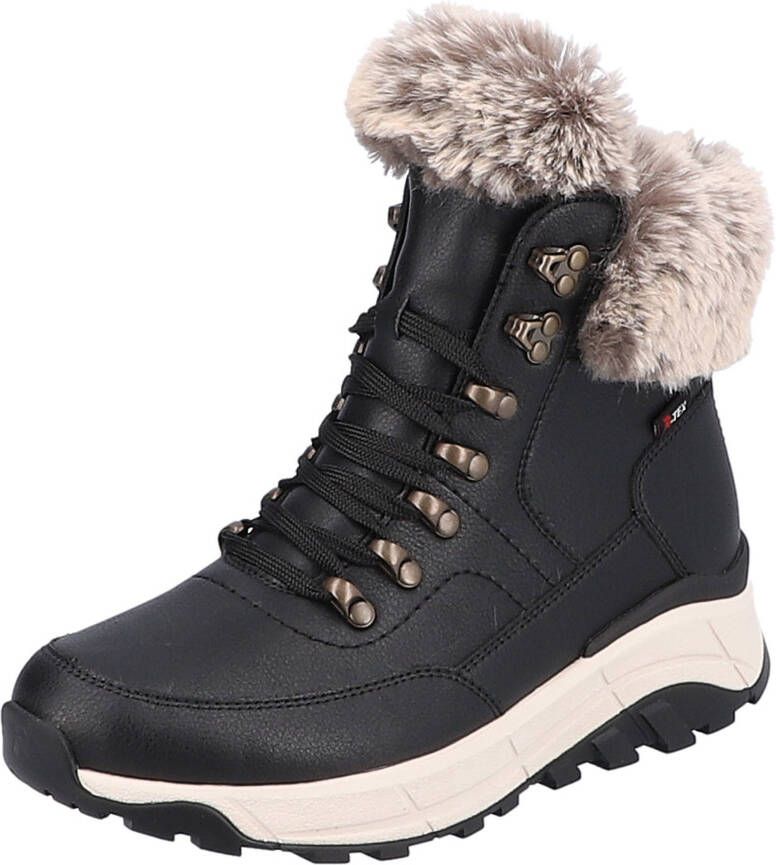 Rieker EVOLUTION Winterlaarzen Hightop sneakers veterschoenen winterlaarzen met lamswolvoering