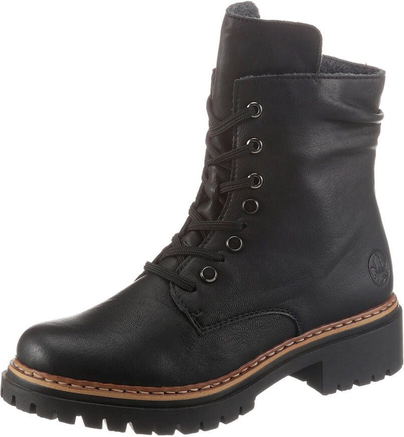 Rieker Hoge veterschoenen met casual vetersluiting