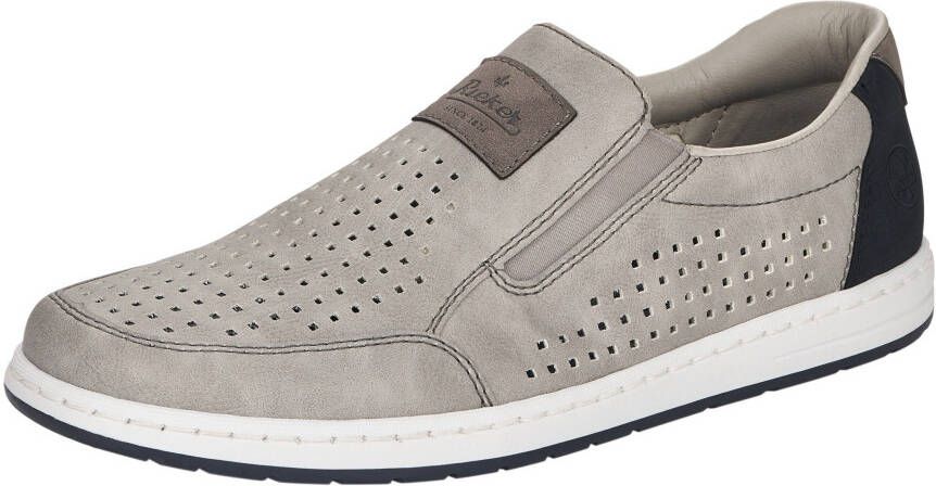 Rieker Instappers slip-on sneaker loafer comfort schoen met elastiek voor goede pasvorm