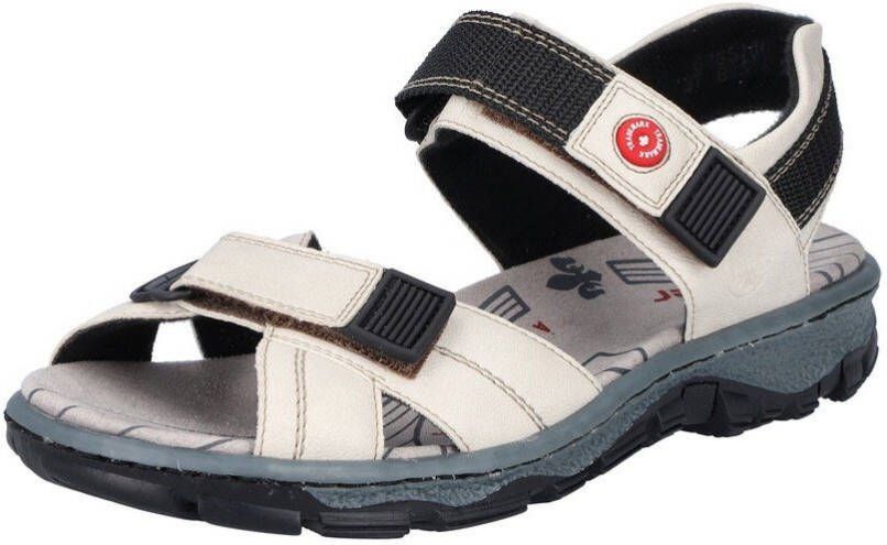 Rieker Sandalen zomerschoen outdoorschoen sleehak in trekkinglook