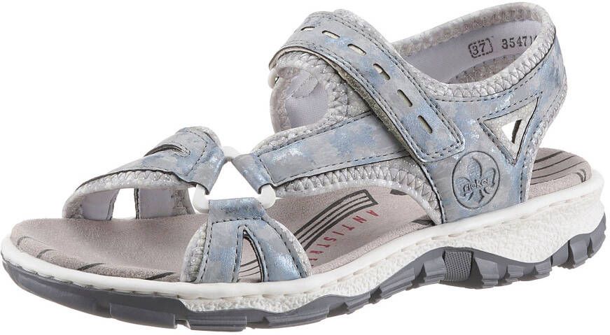 Rieker Sandalen zomerschoen sandaal sleehak in used-look