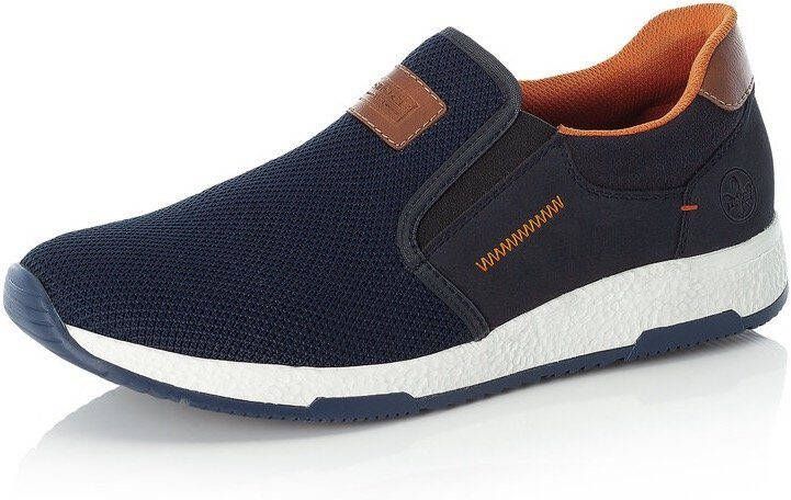 Rieker Slip-on sneakers Casual slipper vrijetijdsschoen instapschoen met contrastnaad - Foto 4