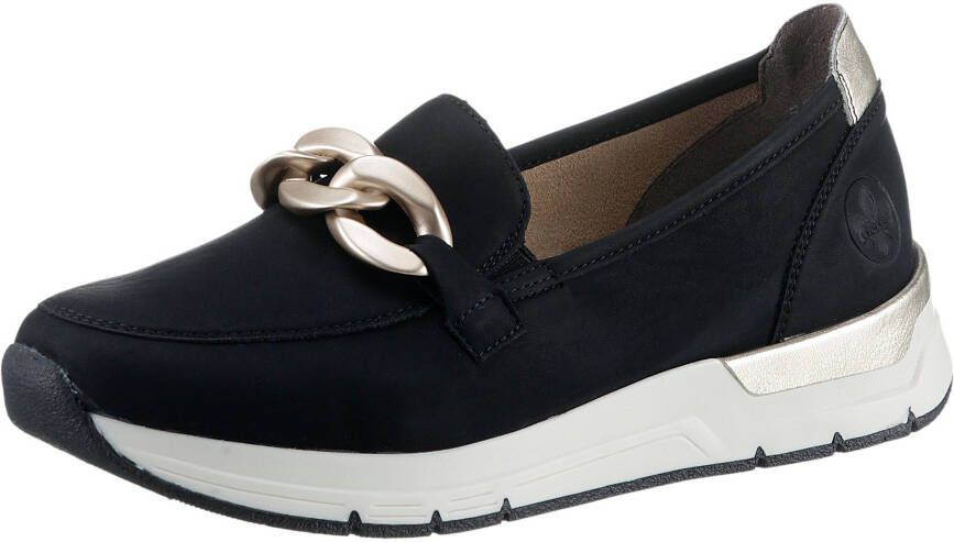 Rieker Slip-on sneakers Slipper vrijetijdsschoen met verwijderbare binnenzool