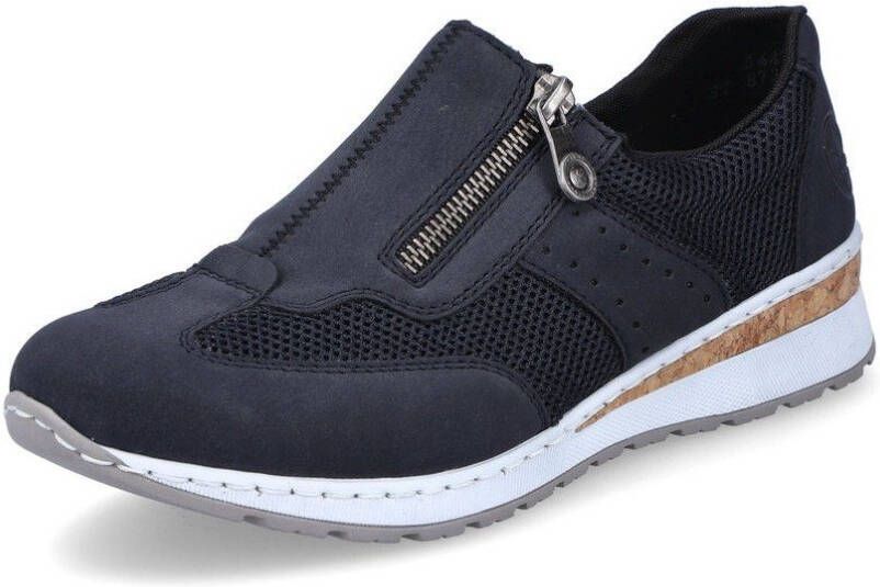 Rieker Slip-on sneakers Slippers instapschoenen vrijetijdsschoenen in materiaalmix