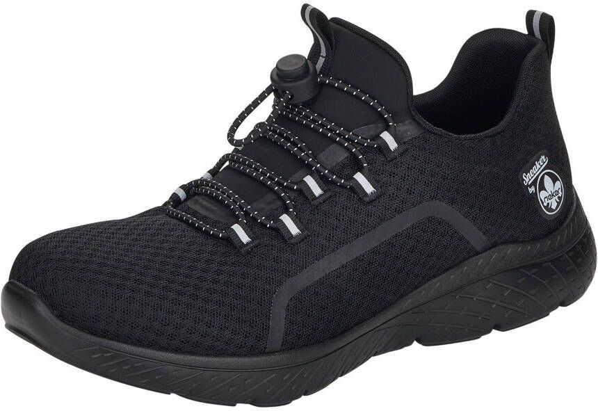 Rieker Slip-on sneakers Trekking schoen vrijetijdsschoen instapper met eenvoudige snelsluiting