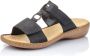 Rieker Zwarte Dames Slip-On Sandalen Black Dames - Thumbnail 4