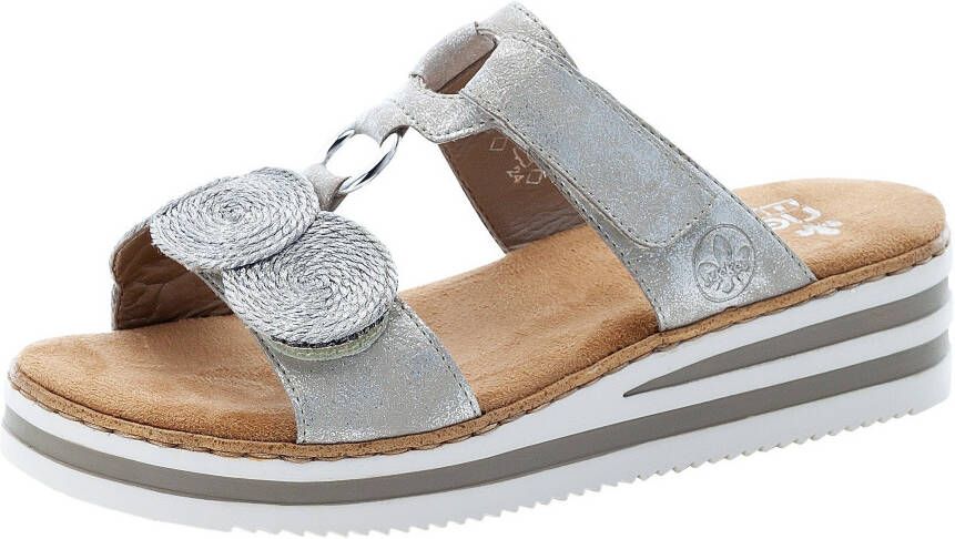 Rieker Slippers sleehak zomerschoen slipper voor de zomer