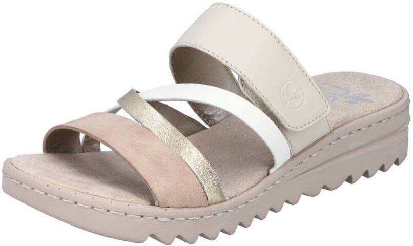 Rieker Slippers sleehak zomerschoen pantoffels met slip-on