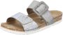 Rieker Slippers wedge heel summer shoe slippers with practical velcro strap - Thumbnail 1