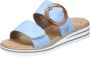 Rieker Slippers wedge heel summer shoe slippers with soft insole - Thumbnail 3