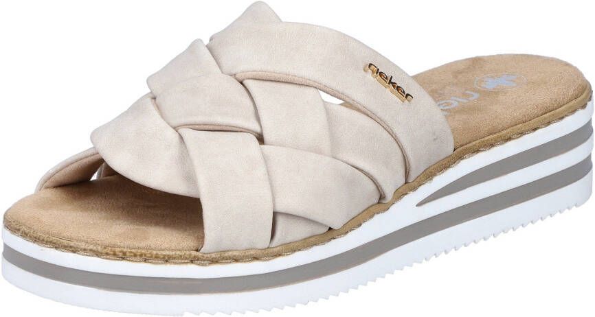 Rieker Slippers wedge heel summer shoe slippers with soft insole