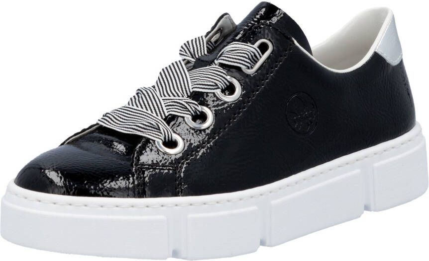 Rieker Sneakers met trendy veters vrijetijdsschoen lage schoen veterschoen