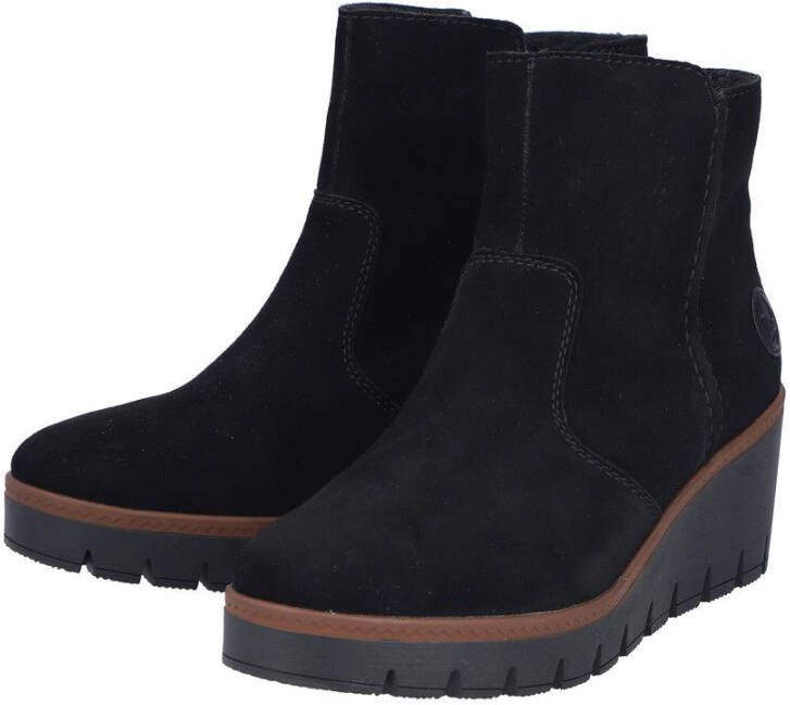 Rieker Winterlaarsjes wedge boots basic enkellaars met binnenrits smalle vorm