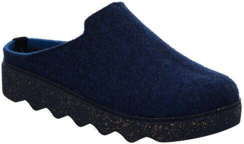 Rohde Dames Pantoffels Blauw Uitneembaar Voetbed 6120