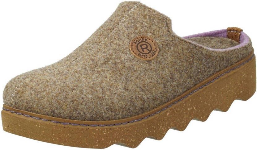 Rohde Pantoffels Foggia pantoffel slippers klomp met profielzool