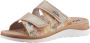 Rohde Slippers Baviera wedge heel summer shoe slippers with logo emblem - Thumbnail 2