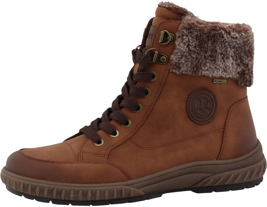 Romika Winterlaarzen sleehak veterschoenen outdoorschoen met binnenrits